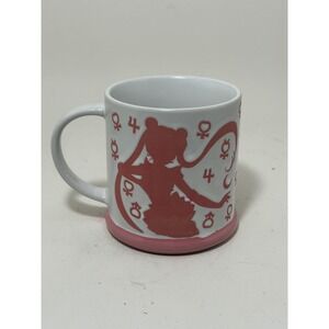 Sailor Moon Just Funky Pink Silhouette Planetary Symbols Ceramic Coffee Mug